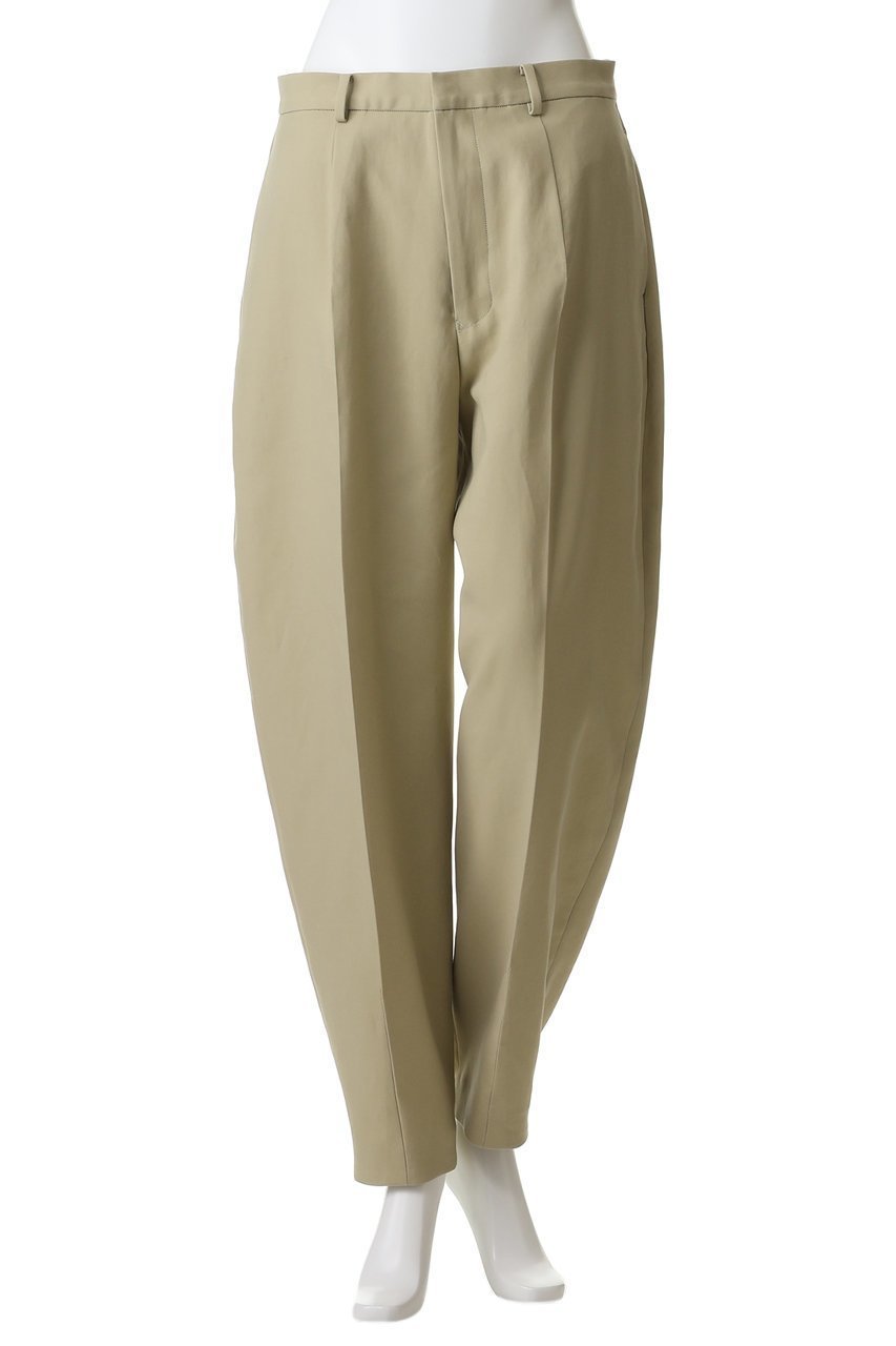 【イレーヴ/YLEVE】の100/2 GV TWILL DOUBLE WEAVE カーブド パンツ 大人の最旬トレンドファッション＆コーディネート founy(ファウニー) 　ファッション　Fashion　レディースファッション　Fashion for Women　パンツ　Pants & Trousers　コンパクト　Compact, Small Size　サマー　Summer, Summer Style　シルケット　Silket, Silky Cotton　シンプル　Simple, Minimal　リブニット　Rib Knit, Ribbed Knit　ワッシャー　Washer, Crinkled Finish　エレガント 上品　Elegant　再入荷　Restock / Back in Stock　other-2|ID: prp329100004894927 ipo3291000000036591739
