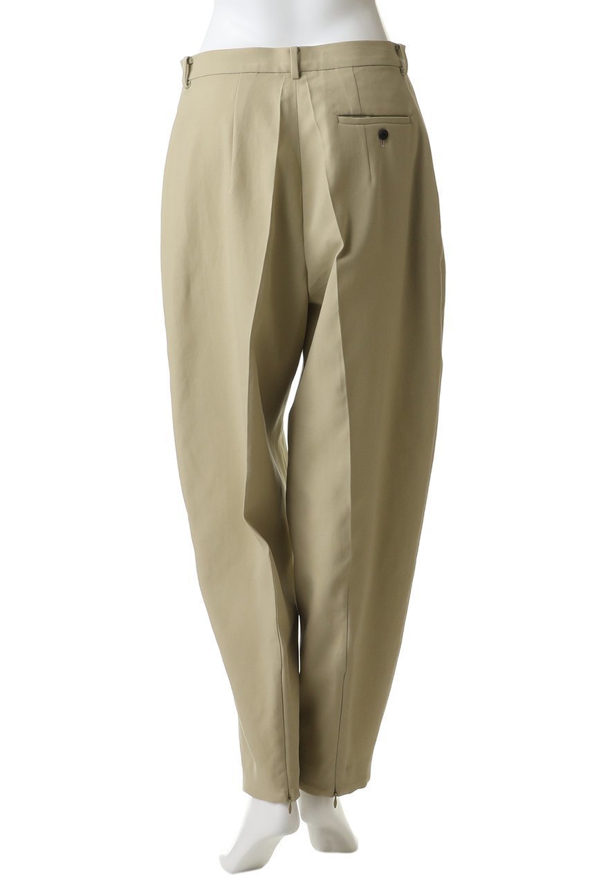 【イレーヴ/YLEVE】の100/2 GV TWILL DOUBLE WEAVE カーブド パンツ 大人の最旬トレンドファッション＆コーディネート founy(ファウニー) 　ファッション　Fashion　レディースファッション　Fashion for Women　パンツ　Pants & Trousers　コンパクト　Compact, Small Size　サマー　Summer, Summer Style　シルケット　Silket, Silky Cotton　シンプル　Simple, Minimal　リブニット　Rib Knit, Ribbed Knit　ワッシャー　Washer, Crinkled Finish　エレガント 上品　Elegant　再入荷　Restock / Back in Stock　other-4|ID: prp329100004894927 ipo3291000000036591741