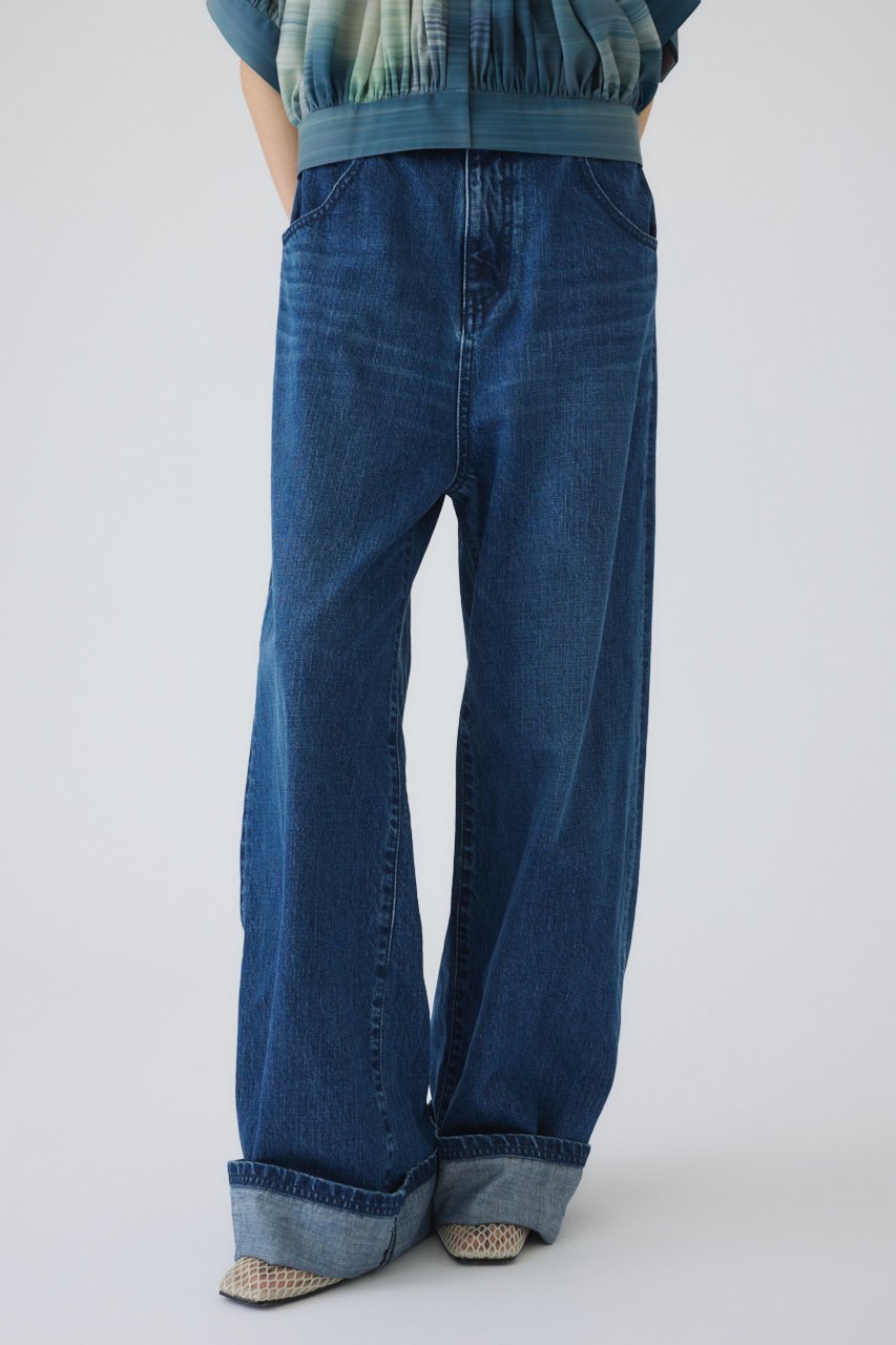 【リムアーク/RIM.ARK】のMiddle straight blue denim/パンツ 大人の最旬トレンドファッション＆コーディネート founy(ファウニー) 　ファッション　Fashion　レディースファッション　Fashion for Women　パンツ　Pants & Trousers　デニムパンツ・ジーンズ・美脚デニム　Denim Jeans & Pants　スタンダード　Standard, Basic　デニム　Denim, Jeans Material　ワイド　Wide, Wide Fit　人気　Popular, Best Seller　other-2|ID: prp329100004894934 ipo3291000000036932295