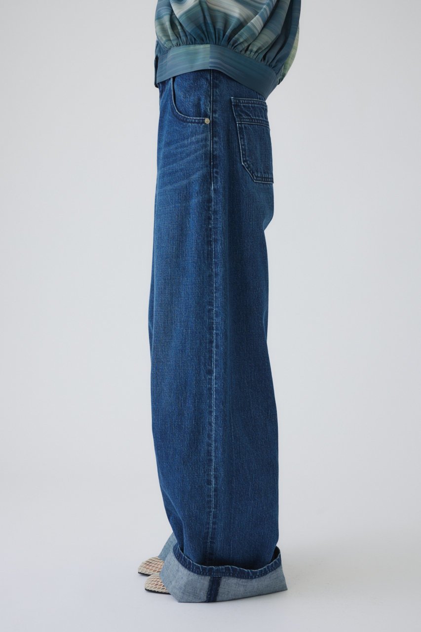 【リムアーク/RIM.ARK】のMiddle straight blue denim/パンツ 大人の最旬トレンドファッション＆コーディネート founy(ファウニー) 　ファッション　Fashion　レディースファッション　Fashion for Women　パンツ　Pants & Trousers　デニムパンツ・ジーンズ・美脚デニム　Denim Jeans & Pants　スタンダード　Standard, Basic　デニム　Denim, Jeans Material　ワイド　Wide, Wide Fit　人気　Popular, Best Seller　other-4|ID: prp329100004894934 ipo3291000000036932300