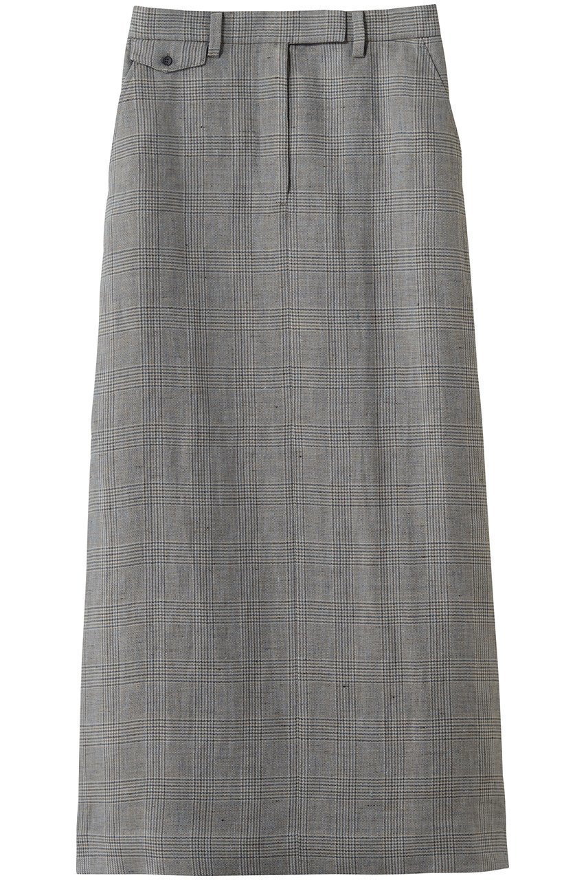 【エブール/ebure】の【4/3 0:00販売開始】リネングレンチェック マキシスカート 人気、トレンドファッション・服の通販 founy(ファニー) 　ファッション　Fashion　レディースファッション　Fashion for Women　スカート　Skirts　ロングスカート　Long Skirts / Maxi & Midi Skirts　イタリア　Italy　キャミソール　Camisole, Spaghetti Strap Top　ジャケット　Jacket, Outerwear　チェック　Check, Plaid, Tartan　マキシ　Maxi, Full Length　マニッシュ　Mannish, Boyish　リネン　Linen, Linen Fabric　ロング　Long, Long-Length　新作・新入荷　New Arrivals / New In　軽量　Lightweight, Ultra Light　 other-1|ID: prp329100004894944 ipo3291000000036591870