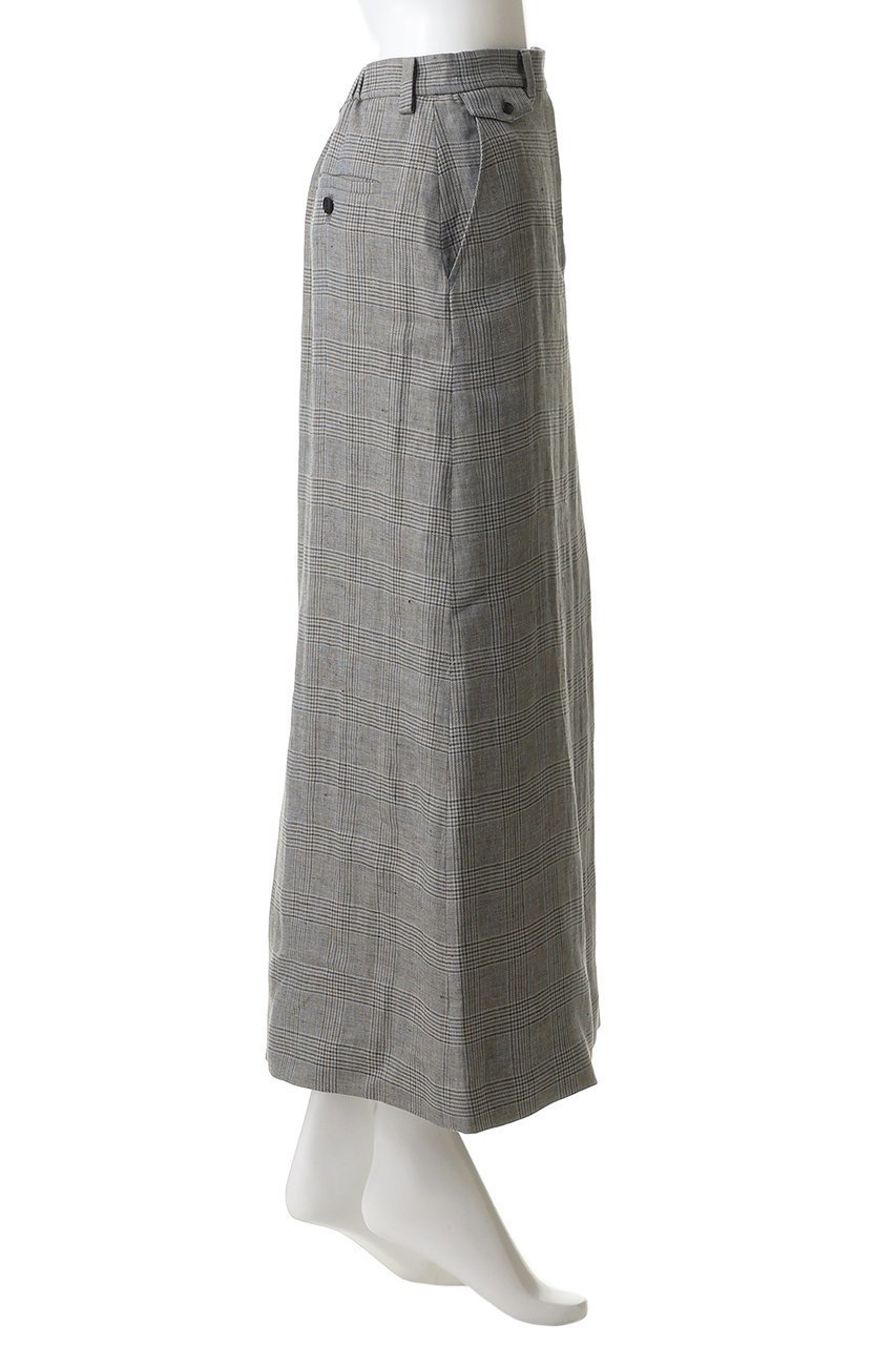 【エブール/ebure】の【4/3 0:00販売開始】リネングレンチェック マキシスカート 人気、トレンドファッション・服の通販 founy(ファニー) 　ファッション　Fashion　レディースファッション　Fashion for Women　スカート　Skirts　ロングスカート　Long Skirts / Maxi & Midi Skirts　イタリア　Italy　キャミソール　Camisole, Spaghetti Strap Top　ジャケット　Jacket, Outerwear　チェック　Check, Plaid, Tartan　マキシ　Maxi, Full Length　マニッシュ　Mannish, Boyish　リネン　Linen, Linen Fabric　ロング　Long, Long-Length　新作・新入荷　New Arrivals / New In　軽量　Lightweight, Ultra Light　other-3|ID: prp329100004894944 ipo3291000000036591873
