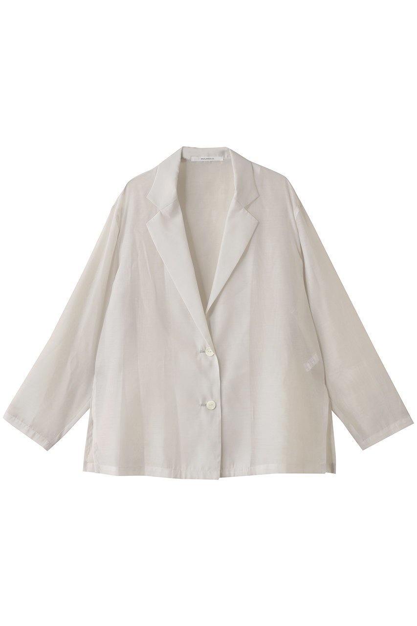 【ミディウミソリッド/MIDIUMISOLID】のシアーシャツジャケット 人気、トレンドファッション・服の通販 founy(ファニー) 　ファッション　Fashion　レディースファッション　Fashion for Women　アウター　Coat / Outerwear Collection　レディースジャケット・軽アウター　Jackets　オーガンジー　Organza Fabric　シンプル　Simple, Minimal　ジャケット　Jacket, Outerwear　スリット　Slit, Slit Detail　エレガント 上品　Elegant　 other-1|ID: prp329100004894974 ipo3291000000036592330