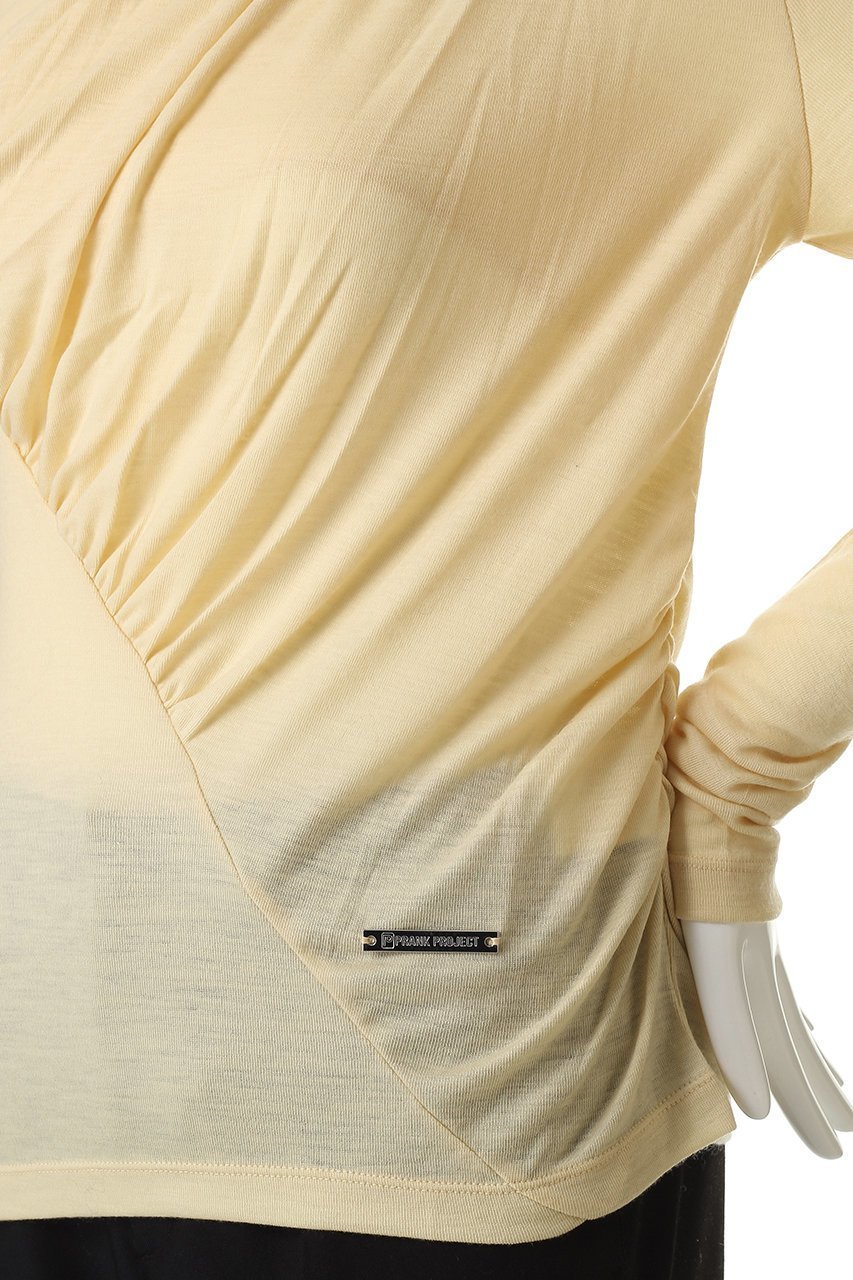 【プランク プロジェクト/PRANK PROJECT】のドレープクロストップス 人気、トレンドファッション・服の通販 founy(ファニー) 　ファッション　Fashion　レディースファッション　Fashion for Women　トップス・カットソー　Cut & Sew Tops　シャツ・ブラウス・オフィスカジュアル　Elegant Blouses & Button-Ups　ロングTシャツ・Tシャツ　Longline T-Shirts & Tees　カットソー・ベーシックTシャツ　Cut-and-Sewn Tops / Stretch Tees & Basics　おすすめ　Recommended / Our Picks　スリーブ　Sleeve, Long Sleeve / Short Sleeve　デニム　Denim, Jeans Material　ボトム　Bottoms, Lower Wear　ロング　Long, Long-Length　エレガント 上品　Elegant　other-5|ID: prp329100004894979 ipo3291000000036592419