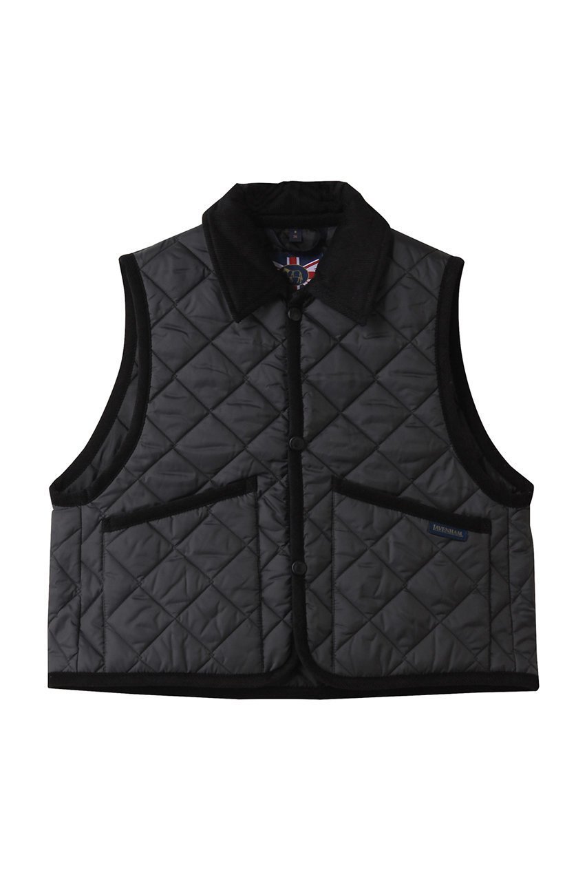 【ラベンハム/lavenham】のCROPPED RAYDON GILET ベスト インテリア・キッズ・メンズ・レディースファッション・服の通販 founy(ファウニー) 　ファッション　Fashion　レディースファッション　Fashion for Women　アウター　Coat / Outerwear Collection　レディースジャケット・軽アウター　Jackets　エレガント 上品　Elegant　キルティング　Quilted, Quilting　キルト　Quilt, Quilted Fabric　クロップド　Cropped, Short Length　ジャケット　Jacket, Outerwear　トレンド　Trend, Trending Now　バランス　Balance, Style Balance　フェミニン　Feminine, Girly　ベスト　Vest, Waistcoat　定番　Standard, Basic Item　ランプブラック|ID: prp329100004894996 ipo3291000000036592639