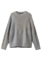 【メゾンスペシャル/MAISON SPECIAL】の【UNISEX】ケーブルシャギーMIXクルーニット 人気、トレンドファッション・服の通販 founy(ファニー) ファッション Fashion レディースファッション Fashion for Women トップス・カットソー Cut & Sew Tops ニット Knit Tops & Sweaters カジュアルプルオーバー・ニットトップス Pullovers & Knit Tops / Casual Pullovers ユニセックス Unisex, Genderless ショルダー Shoulder, Shoulder Strap シンプル Simple, Minimal ドロップ Drop Shoulder, Dropped Style ボトム Bottoms, Lower Wear ミックス Mix, Mixed Style thumbnail GRY(グレー)|ID: prp329100004895022 ipo3291000000036592956