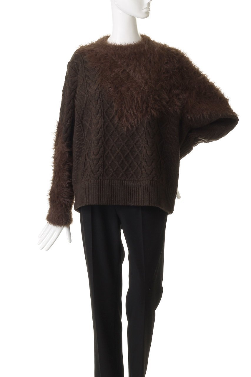 【メゾンスペシャル/MAISON SPECIAL】の【UNISEX】ケーブルシャギーMIXクルーニット 人気、トレンドファッション・服の通販 founy(ファニー) ファッション Fashion レディースファッション Fashion for Women トップス・カットソー Cut & Sew Tops ニット Knit Tops & Sweaters カジュアルプルオーバー・ニットトップス Pullovers & Knit Tops / Casual Pullovers ユニセックス Unisex, Genderless ショルダー Shoulder, Shoulder Strap シンプル Simple, Minimal ドロップ Drop Shoulder, Dropped Style ボトム Bottoms, Lower Wear ミックス Mix, Mixed Style other-2|ID: prp329100004895022 ipo3291000000036592958