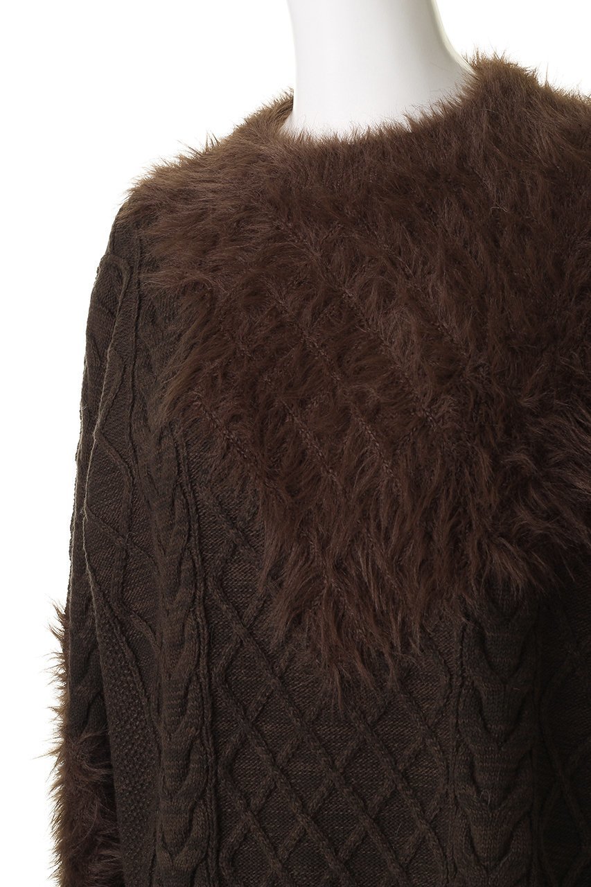 【メゾンスペシャル/MAISON SPECIAL】の【UNISEX】ケーブルシャギーMIXクルーニット 人気、トレンドファッション・服の通販 founy(ファニー) ファッション Fashion レディースファッション Fashion for Women トップス・カットソー Cut & Sew Tops ニット Knit Tops & Sweaters カジュアルプルオーバー・ニットトップス Pullovers & Knit Tops / Casual Pullovers ユニセックス Unisex, Genderless ショルダー Shoulder, Shoulder Strap シンプル Simple, Minimal ドロップ Drop Shoulder, Dropped Style ボトム Bottoms, Lower Wear ミックス Mix, Mixed Style other-5|ID: prp329100004895022 ipo3291000000036592961