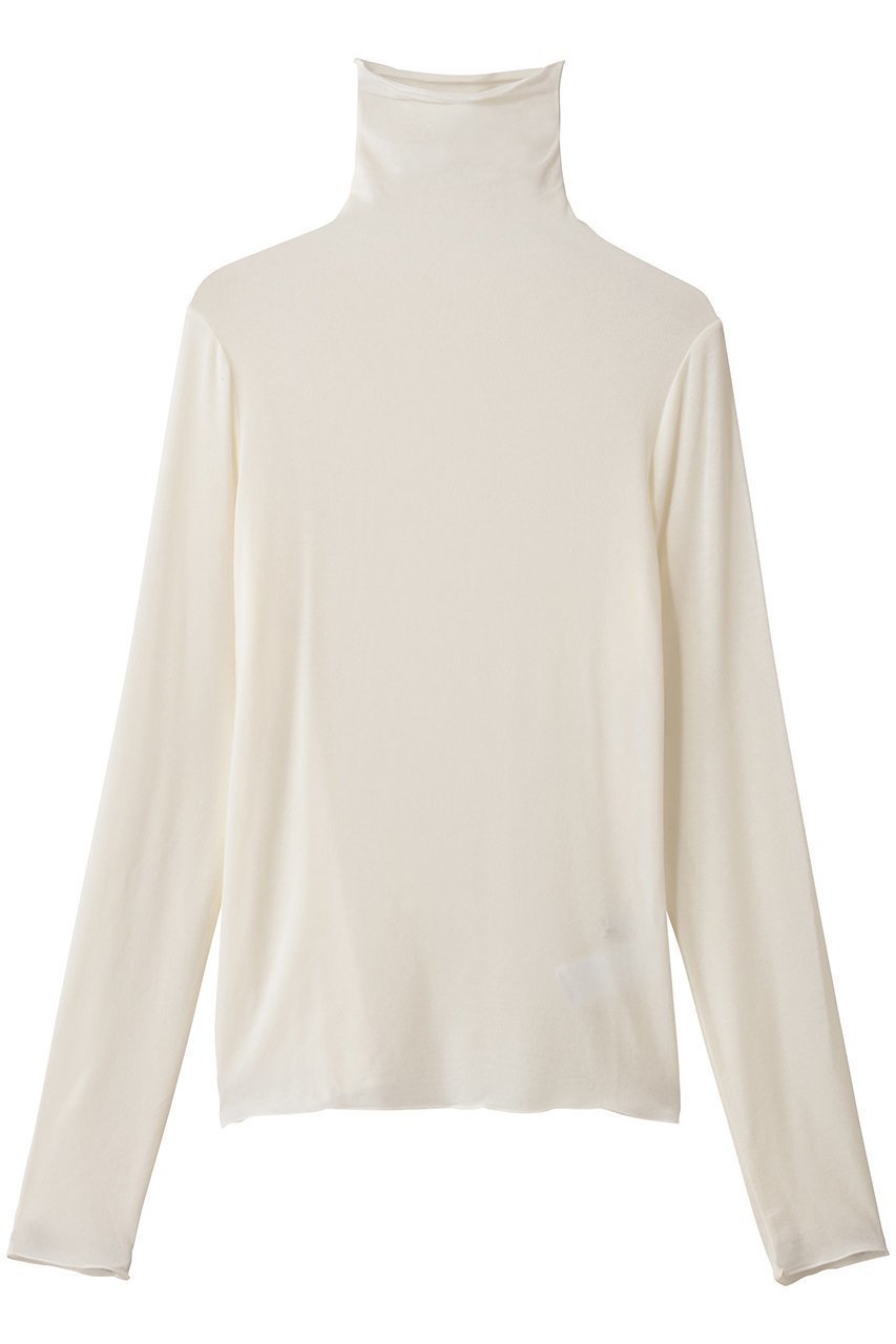 【ジェイドット/j.】のカシミヤシルク混タートルネック インテリア・キッズ・メンズ・レディースファッション・服の通販 founy(ファニー) 　ファッション　Fashion　レディースファッション　Fashion for Women　トップス・カットソー　Cut & Sew Tops　シャツ・ブラウス・オフィスカジュアル　Elegant Blouses & Button-Ups　ロングTシャツ・Tシャツ　Longline T-Shirts & Tees　カットソー・ベーシックTシャツ　Cut-and-Sewn Tops / Stretch Tees & Basics　タートルネック・ハイネックトップス　Turtlenecks & High-Neck Tops　なめらか　Smooth, Silky Texture　シルク　Silk, 100% Silk　ジャケット　Jacket, Outerwear　スリーブ　Sleeve, Long Sleeve / Short Sleeve　タートルネック　Turtleneck, High Neck　フィット　Fit, Slim Fit　ミックス　Mix, Mixed Style　ロング　Long, Long-Length　オフホワイト|ID: prp329100004895024 ipo3291000000036592985