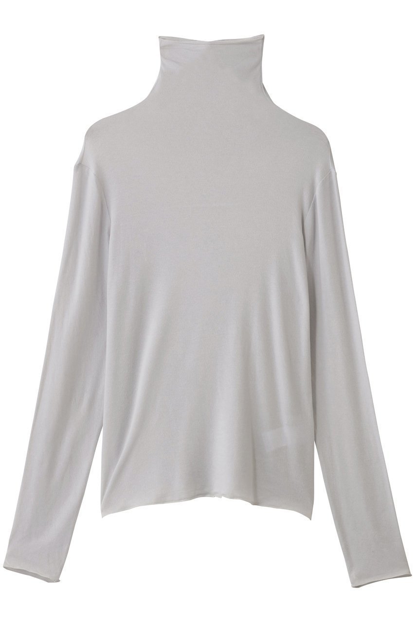 【ジェイドット/j.】のカシミヤシルク混タートルネック インテリア・キッズ・メンズ・レディースファッション・服の通販 founy(ファニー) 　ファッション　Fashion　レディースファッション　Fashion for Women　トップス・カットソー　Cut & Sew Tops　シャツ・ブラウス・オフィスカジュアル　Elegant Blouses & Button-Ups　ロングTシャツ・Tシャツ　Longline T-Shirts & Tees　カットソー・ベーシックTシャツ　Cut-and-Sewn Tops / Stretch Tees & Basics　タートルネック・ハイネックトップス　Turtlenecks & High-Neck Tops　なめらか　Smooth, Silky Texture　シルク　Silk, 100% Silk　ジャケット　Jacket, Outerwear　スリーブ　Sleeve, Long Sleeve / Short Sleeve　タートルネック　Turtleneck, High Neck　フィット　Fit, Slim Fit　ミックス　Mix, Mixed Style　ロング　Long, Long-Length　ライトグレー|ID: prp329100004895024 ipo3291000000036592986