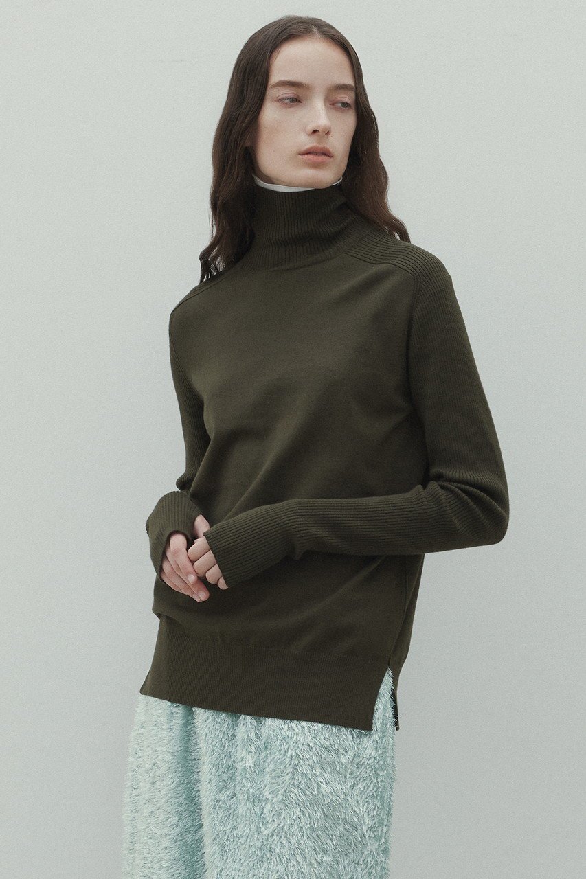 【ベイジ,/BEIGE,】のWILLOW(ウィロウ)/リブハイネックニット 人気、トレンドファッション・服の通販 founy(ファニー) ファッション Fashion レディースファッション Fashion for Women トップス・カットソー Cut & Sew Tops ニット Knit Tops & Sweaters カジュアルプルオーバー・ニットトップス Pullovers & Knit Tops / Casual Pullovers シンプル Simple, Minimal スリット Slit, Slit Detail ハイネック High Neck, Mock Neck バランス Balance, Style Balance 定番 Standard, Basic Item other-7|ID: prp329100004895029 ipo3291000000036593066