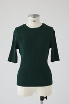 【リムアーク/RIM.ARK】のCompact knit tops/ニット 人気、トレンドファッション・服の通販 founy(ファニー) ファッション Fashion レディースファッション Fashion for Women トップス・カットソー Cut & Sew Tops ニット Knit Tops & Sweaters カジュアルプルオーバー・ニットトップス Pullovers & Knit Tops / Casual Pullovers インナー Innerwear サマー Summer, Summer Style ジャケット Jacket, Outerwear ベーシック Basic, Essential エレガント 上品 Elegant 夏 Summer thumbnail ダークグリーン|ID: prp329100004895031 ipo3291000000036593088