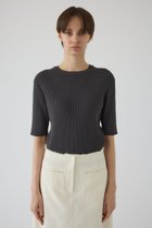 【リムアーク/RIM.ARK】のCompact knit tops/ニット 人気、トレンドファッション・服の通販 founy(ファニー) ファッション Fashion レディースファッション Fashion for Women トップス・カットソー Cut & Sew Tops ニット Knit Tops & Sweaters カジュアルプルオーバー・ニットトップス Pullovers & Knit Tops / Casual Pullovers インナー Innerwear サマー Summer, Summer Style ジャケット Jacket, Outerwear ベーシック Basic, Essential エレガント 上品 Elegant 夏 Summer thumbnail グレー|ID: prp329100004895031 ipo3291000000036593090