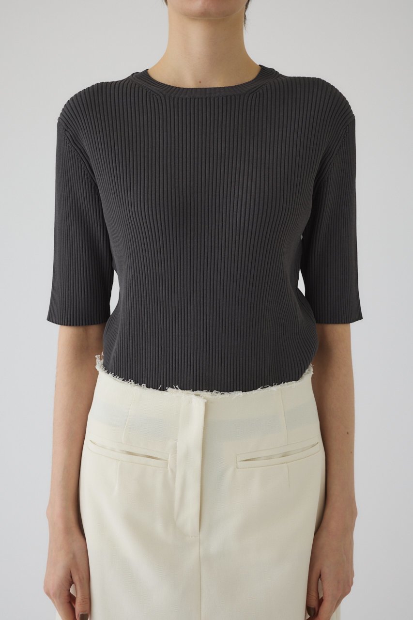 【リムアーク/RIM.ARK】のCompact knit tops/ニット 人気、トレンドファッション・服の通販 founy(ファニー) 　ファッション　Fashion　レディースファッション　Fashion for Women　トップス・カットソー　Cut & Sew Tops　ニット　Knit Tops & Sweaters　カジュアルプルオーバー・ニットトップス　Pullovers & Knit Tops / Casual Pullovers　インナー　Innerwear　サマー　Summer, Summer Style　ジャケット　Jacket, Outerwear　ベーシック　Basic, Essential　エレガント 上品　Elegant　夏　Summer　other-2|ID: prp329100004895031 ipo3291000000036593092