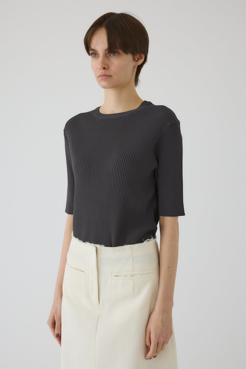 【リムアーク/RIM.ARK】のCompact knit tops/ニット 人気、トレンドファッション・服の通販 founy(ファニー) 　ファッション　Fashion　レディースファッション　Fashion for Women　トップス・カットソー　Cut & Sew Tops　ニット　Knit Tops & Sweaters　カジュアルプルオーバー・ニットトップス　Pullovers & Knit Tops / Casual Pullovers　インナー　Innerwear　サマー　Summer, Summer Style　ジャケット　Jacket, Outerwear　ベーシック　Basic, Essential　エレガント 上品　Elegant　夏　Summer　other-4|ID: prp329100004895031 ipo3291000000036593097