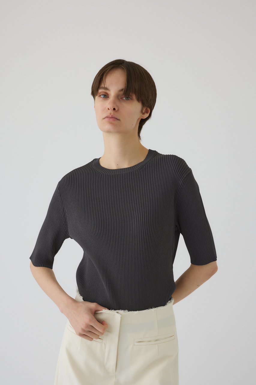 【リムアーク/RIM.ARK】のCompact knit tops/ニット 人気、トレンドファッション・服の通販 founy(ファニー) 　ファッション　Fashion　レディースファッション　Fashion for Women　トップス・カットソー　Cut & Sew Tops　ニット　Knit Tops & Sweaters　カジュアルプルオーバー・ニットトップス　Pullovers & Knit Tops / Casual Pullovers　インナー　Innerwear　サマー　Summer, Summer Style　ジャケット　Jacket, Outerwear　ベーシック　Basic, Essential　エレガント 上品　Elegant　夏　Summer　other-8|ID: prp329100004895031 ipo3291000000036593102