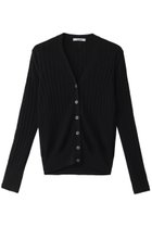 【スローン/SLOANE】の18Gワイドリブ ウール×シルク Vネックカーディガン 人気、トレンドファッション・服の通販 founy(ファニー) ファッション Fashion レディースファッション Fashion for Women トップス・カットソー Cut & Sew Tops ニット Knit Tops & Sweaters カーディガン・羽織り Layered Style Cardigans Vネックトップス V-Neck Tops / V-Cut Neckline Shirts カーディガン Cardigan, Knitwear シルク Silk, 100% Silk ボトム Bottoms, Lower Wear ワイドリブ Wide Rib, Wide Ribbed Knit 定番 Standard, Basic Item thumbnail ブラック|ID: prp329100004895044 ipo3291000000036593272