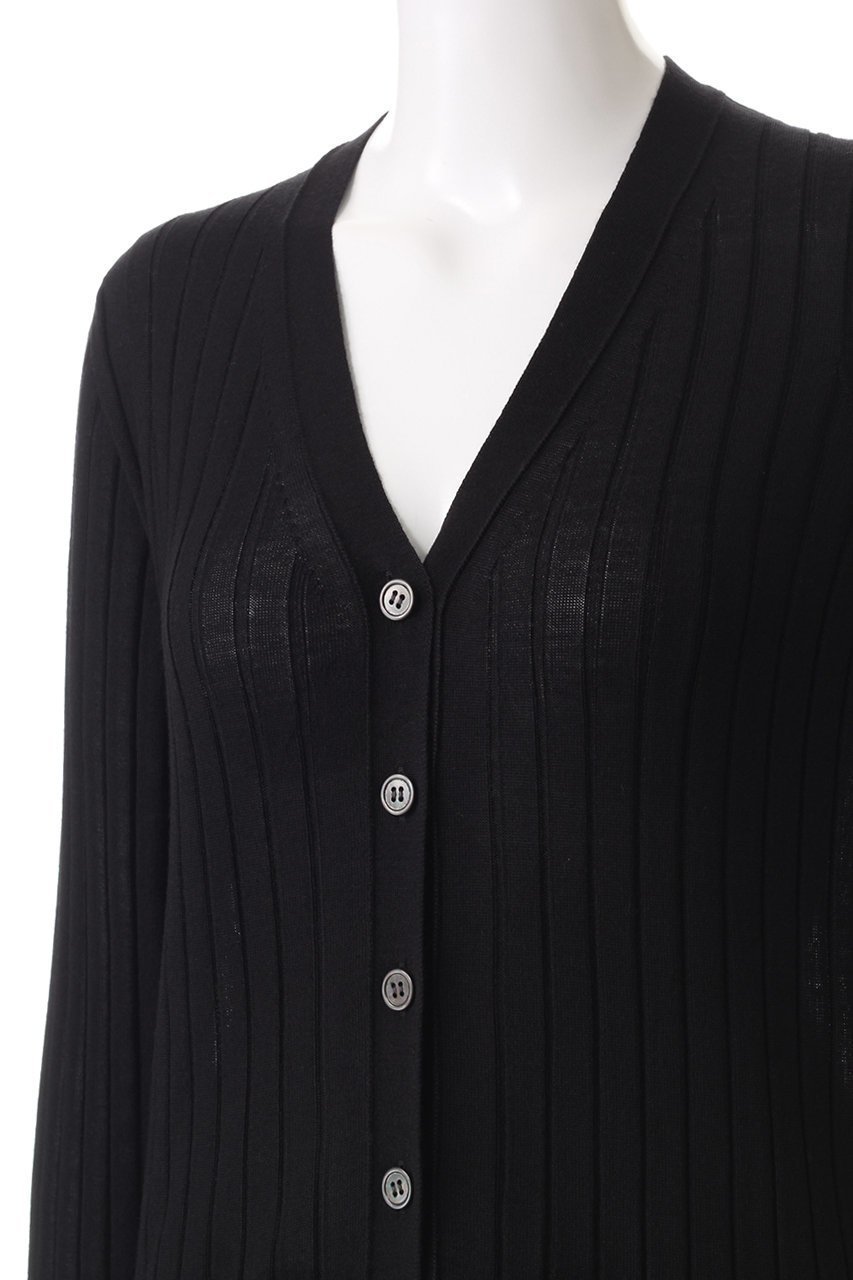 【スローン/SLOANE】の18Gワイドリブ ウール×シルク Vネックカーディガン 人気、トレンドファッション・服の通販 founy(ファニー) ファッション Fashion レディースファッション Fashion for Women トップス・カットソー Cut & Sew Tops ニット Knit Tops & Sweaters カーディガン・羽織り Layered Style Cardigans Vネックトップス V-Neck Tops / V-Cut Neckline Shirts カーディガン Cardigan, Knitwear シルク Silk, 100% Silk ボトム Bottoms, Lower Wear ワイドリブ Wide Rib, Wide Ribbed Knit 定番 Standard, Basic Item other-5|ID: prp329100004895044 ipo3291000000036593276