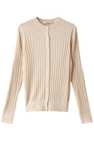 【スローン/SLOANE】の18Gワイドリブ シルク クルーネックカーディガン 人気、トレンドファッション・服の通販 founy(ファニー) ファッション Fashion レディースファッション Fashion for Women トップス・カットソー Cut & Sew Tops ニット Knit Tops & Sweaters カーディガン・羽織り Layered Style Cardigans なめらか Smooth, Silky Texture カーディガン Cardigan, Knitwear シルク Silk, 100% Silk ボトム Bottoms, Lower Wear ワイドリブ Wide Rib, Wide Ribbed Knit エレガント 上品 Elegant 定番 Standard, Basic Item |ID:prp329100004895050