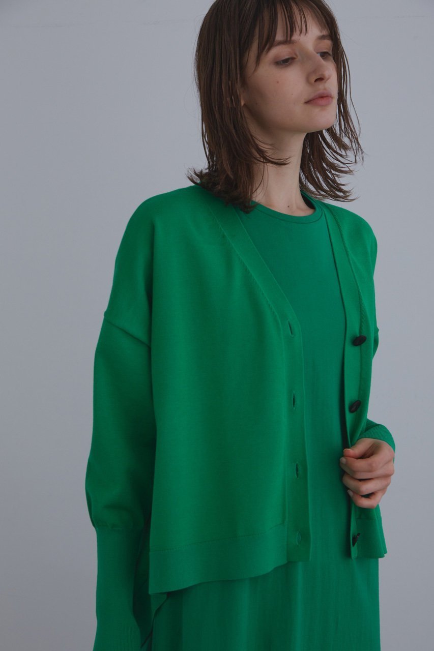 【ル フィル/LE PHIL】のライトコンパクトカーディガン 人気、トレンドファッション・服の通販 founy(ファニー) 　ファッション　Fashion　レディースファッション　Fashion for Women　トップス・カットソー　Cut & Sew Tops　ニット　Knit Tops & Sweaters　カーディガン・羽織り　Layered Style Cardigans　カーディガン　Cardigan, Knitwear　コンパクト　Compact, Small Size　ストレッチ　Stretch, Stretchy Fabric　バランス　Balance, Style Balance　パターン　Pattern, Design Print　フォルム　Silhouette, Form　ベーシック　Basic, Essential　ヨーク　Yoke, Yoke Design　other-4|ID: prp329100004895060 ipo3291000000036593512