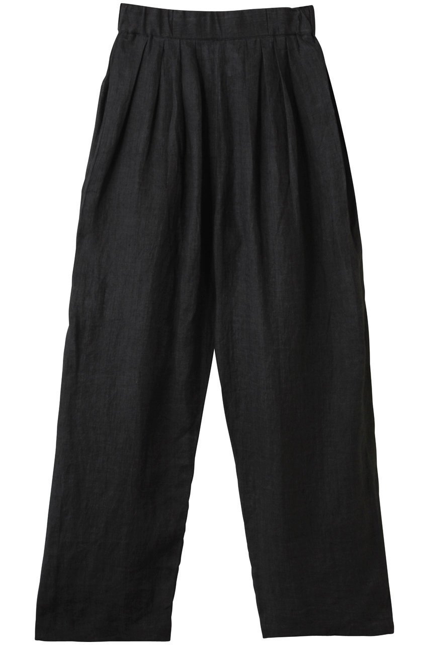 【マリリンムーン/MARILYN MOON】の【WALANCE】カディリネンタックパンツ インテリア・キッズ・メンズ・レディースファッション・服の通販 founy(ファニー) 　ファッション　Fashion　レディースファッション　Fashion for Women　パンツ　Pants & Trousers　ロング　Long, Long-Length　スミブラック|ID: prp329100004895066 ipo3291000000036593721