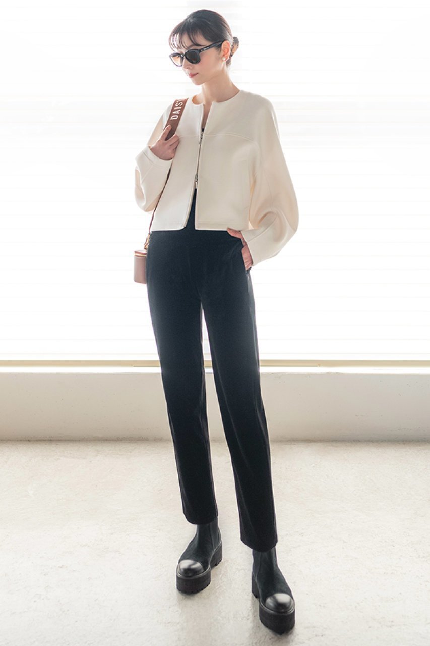 【デイジーリン/DAISY LIN】のPants “Shape Velour 96model” 大人の最旬トレンドファッション＆コーディネート founy(ファウニー) 　ファッション　Fashion　レディースファッション　Fashion for Women　パンツ　Pants & Trousers　ウォッシャブル　Machine Washable　ストレッチ　Stretch, Stretchy Fabric　ストレート　Straight, Straight Cut　スマート　Smart, Elegant　ベロア　Velour, Soft Velvet　ポケット　Pocket, Pocket Detail　ロング　Long, Long-Length　おすすめ　Recommended / Our Picks　エレガント 上品　Elegant　other-4|ID: prp329100004895088 ipo3291000000036593909