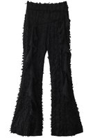 【プランク プロジェクト/PRANK PROJECT】のフリンジジャガードフレアパンツ / Fringe Jacquard Flare Pants 人気、トレンドファッション・服の通販 founy(ファニー) ファッション Fashion レディースファッション Fashion for Women パンツ Pants & Trousers コンパクト Compact, Small Size シャーリング Shirring, Ruched シンプル Simple, Minimal フリンジ Fringe, Tassel ラッフル Ruffle, Frill ランダム Random, Irregular 切替 Switching, Contrast Panel |ID:prp329100004895109
