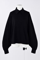 【エンフォルド/ENFOLD】の衿付ニットP.O/プルオーバー 人気、トレンドファッション・服の通販 founy(ファニー) ファッション Fashion レディースファッション Fashion for Women トップス・カットソー Cut & Sew Tops ニット Knit Tops & Sweaters カジュアルプルオーバー・ニットトップス Pullovers & Knit Tops / Casual Pullovers おすすめ Recommended / Our Picks シンプル Simple, Minimal ダブル Double, Double-Breasted thumbnail ブラック|ID: prp329100004895124 ipo3291000000036594455