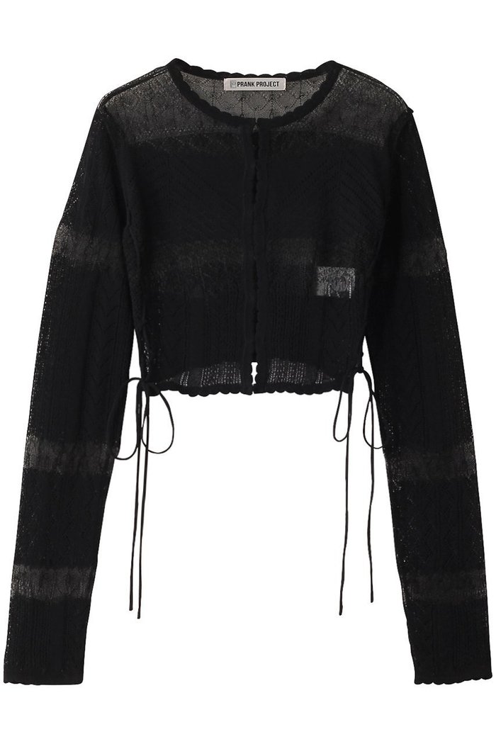 【プランク プロジェクト/PRANK PROJECT】のレースニットカーディガン / Lace Knit Cardigan インテリア・キッズ・メンズ・レディースファッション・服の通販 founy(ファニー) https://founy.com/ ファッション Fashion レディースファッション Fashion for Women トップス・カットソー Cut & Sew Tops ニット Knit Tops & Sweaters カーディガン・羽織り Layered Style Cardigans インナー Innerwear カーディガン Cardigan, Knitwear コルセット Corset, Bustier シアー Sheer, See-Through パターン Pattern, Design Print レース Lace, Lace Fabric |ID: prp329100004895127 ipo3291000000036896116