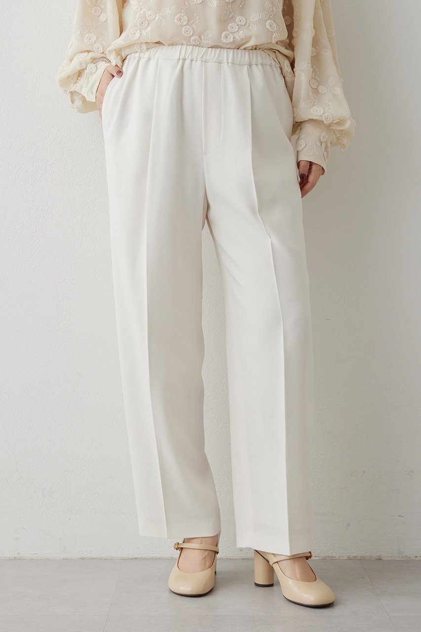 【ウィムガゼット/Whim Gazette】のバックサテンイージーパンツ 人気、トレンドファッション・服の通販 founy(ファニー) 　ファッション　Fashion　レディースファッション　Fashion for Women　パンツ　Pants & Trousers　バッグ　Bags　ストレッチ　Stretch, Stretchy Fabric　センター　Center, Center Line　ドローコード　Drawcord, Drawstring Cord　ベーシック　Basic, Essential　エレガント 上品　Elegant　other-6|ID: prp329100004895144 ipo3291000000036594748