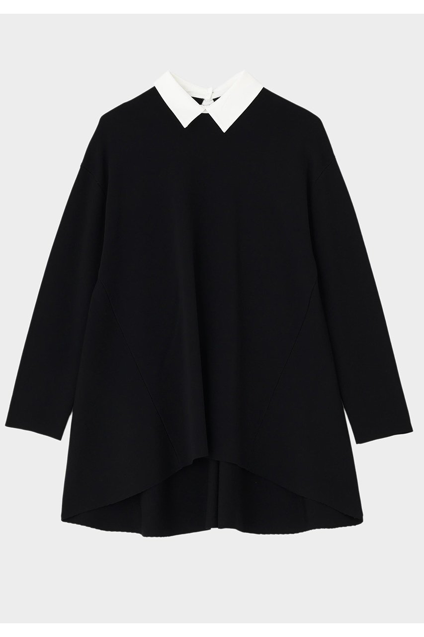 【ル フィル/LE PHIL】の襟付きフレアニット 人気、トレンドファッション・服の通販 founy(ファニー) 　ファッション　Fashion　レディースファッション　Fashion for Women　トップス・カットソー　Cut & Sew Tops　ニット　Knit Tops & Sweaters　カジュアルプルオーバー・ニットトップス　Pullovers & Knit Tops / Casual Pullovers　エアリー　Airy Texture　クラシカル　Classical, Vintage-Inspired　クラシック　Classic, Timeless Style　バランス　Balance, Style Balance　フォルム　Silhouette, Form　フレア　Flare, Flared　フロント　Front, Front Design　エレガント 上品　Elegant　 other-1|ID: prp329100004895152 ipo3291000000036594816