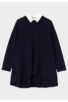 【ル フィル/LE PHIL】の襟付きフレアニット 人気、トレンドファッション・服の通販 founy(ファニー) ファッション Fashion レディースファッション Fashion for Women トップス・カットソー Cut & Sew Tops ニット Knit Tops & Sweaters カジュアルプルオーバー・ニットトップス Pullovers & Knit Tops / Casual Pullovers エアリー Airy Texture クラシカル Classical, Vintage-Inspired クラシック Classic, Timeless Style バランス Balance, Style Balance フォルム Silhouette, Form フレア Flare, Flared フロント Front, Front Design エレガント 上品 Elegant thumbnail ネイビー|ID: prp329100004895152 ipo3291000000036594818