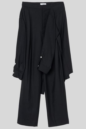 【イロット/IIROT】のWool Biera ドッキング パンツ 人気、トレンドファッション・服の通販 founy(ファニー) ファッション Fashion レディースファッション Fashion for Women パンツ Pants & Trousers なめらか Smooth, Silky Texture シルク Silk, 100% Silk スラックス Slacks, Dress Pants ドッキング Docking, Mixed Material ボトム Bottoms, Lower Wear |ID:prp329100004895168