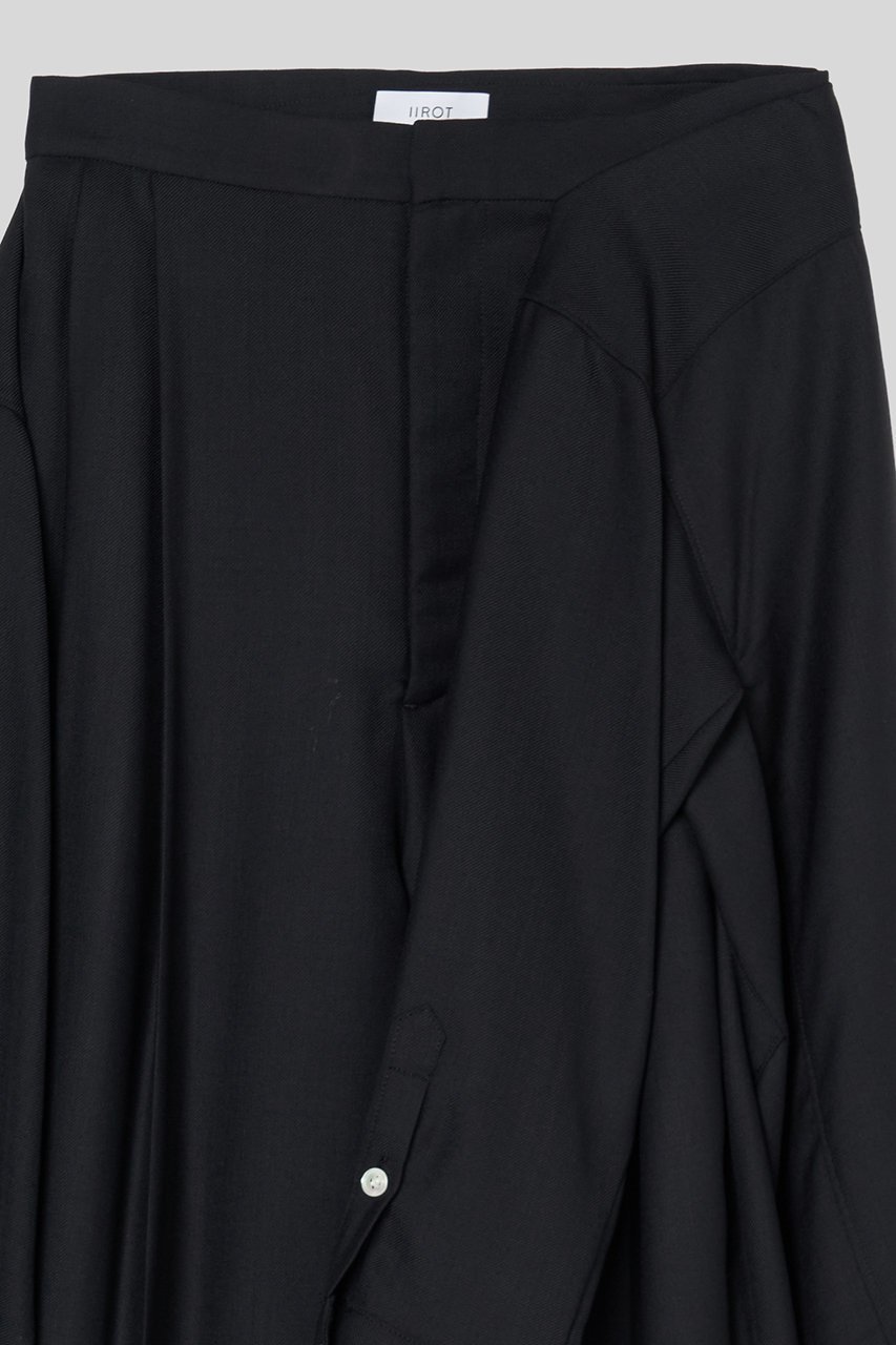 【イロット/IIROT】のWool Biera ドッキング パンツ 人気、トレンドファッション・服の通販 founy(ファニー) 　ファッション　Fashion　レディースファッション　Fashion for Women　パンツ　Pants & Trousers　なめらか　Smooth, Silky Texture　シルク　Silk, 100% Silk　スラックス　Slacks, Dress Pants　ドッキング　Docking, Mixed Material　ボトム　Bottoms, Lower Wear　other-4|ID: prp329100004895168 ipo3291000000036594975