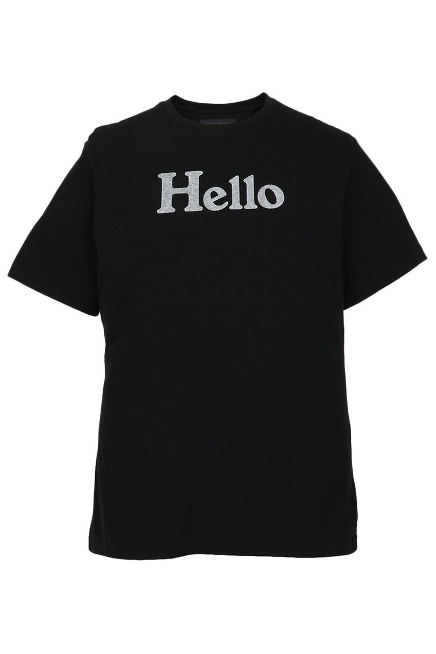 【マディソンブルー/MADISONBLUE / MEN】の【MEN】HELLO TEE MNS/HELLO Tシャツ インテリア・キッズ・メンズ・レディースファッション・服の通販 founy(ファニー) 　ファッション　Fashion　メンズファッション　Fashion for Men　トップス・カットソー　Cut & Sew Tops　メンズシャツ　Shirts　インナー　Innerwear　ショート　Short, Short Length　ジャケット　Jacket, Outerwear　スリーブ　Sleeve, Long Sleeve / Short Sleeve　プリント　Print, Printed Pattern　夏　Summer　春　Spring　S/S・春夏　SS, Spring/Summer, Warm Season　ブラック|ID: prp329100004895174 ipo3291000000036595031