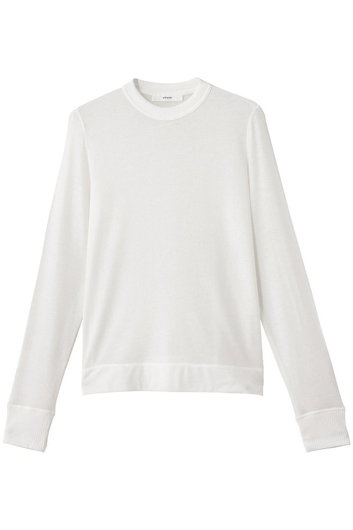 【エブール/ebure】のソフトシアージャージ クルーネックカットソー インテリア・キッズ・メンズ・レディースファッション・服の通販 founy(ファニー) https://founy.com/ ファッション Fashion レディースファッション Fashion for Women トップス・カットソー Cut & Sew Tops ニット Knit Tops & Sweaters カジュアルプルオーバー・ニットトップス Pullovers & Knit Tops / Casual Pullovers カットソー・ベーシックTシャツ Cut-and-Sewn Tops / Stretch Tees & Basics シアー Sheer, See-Through シルク Silk, 100% Silk シンプル Simple, Minimal |ID: prp329100004895179 ipo3291000000036595091
