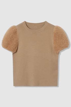 【アルアバイル/allureville】 【Loulou Willoughby】WEB限定フェザースリーブプルオーバー人気、トレンドファッション・服の通販 founy(ファニー) ファッション Fashion レディースファッション Fashion for Women トップス・カットソー Cut & Sew Tops ニット Knit Tops & Sweaters カジュアルプルオーバー・ニットトップス Pullovers & Knit Tops / Casual Pullovers コンパクト Compact, Small Size スリーブ Sleeve, Long Sleeve / Short Sleeve フェザー Feather, Feather Detail ミックス Mix, Mixed Style 秋 Autumn |ID:prp329100004895182