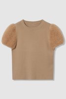 【アルアバイル/allureville】の【Loulou Willoughby】WEB限定フェザースリーブプルオーバー 人気、トレンドファッション・服の通販 founy(ファニー) ファッション Fashion レディースファッション Fashion for Women トップス・カットソー Cut & Sew Tops ニット Knit Tops & Sweaters カジュアルプルオーバー・ニットトップス Pullovers & Knit Tops / Casual Pullovers コンパクト Compact, Small Size スリーブ Sleeve, Long Sleeve / Short Sleeve フェザー Feather, Feather Detail ミックス Mix, Mixed Style 秋 Autumn |ID:prp329100004895182