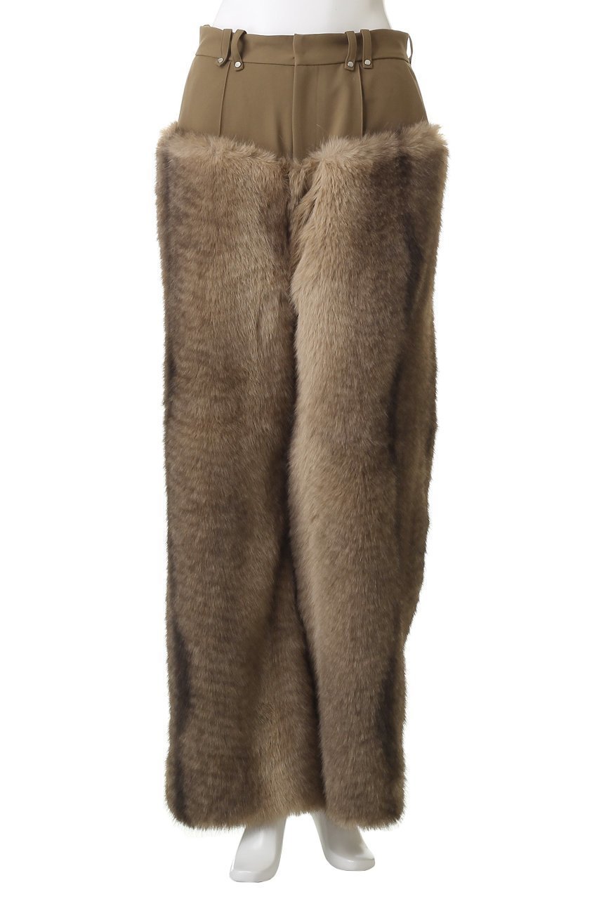 【プランク プロジェクト/PRANK PROJECT】のファートリムパンツ / Fur Trim Pants 人気、トレンドファッション・服の通販 founy(ファニー) 　ファッション　Fashion　レディースファッション　Fashion for Women　パンツ　Pants & Trousers　シンプル　Simple, Minimal　フェイクファー　Faux Fur, Imitation Fur　ワイド　Wide, Wide Fit　other-2|ID: prp329100004895184 ipo3291000000036595144