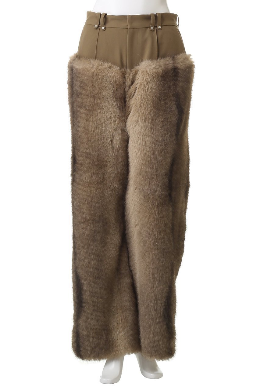 【プランク プロジェクト/PRANK PROJECT】のファートリムパンツ / Fur Trim Pants 大人の最旬トレンドファッション＆コーディネート founy(ファウニー) 　ファッション　Fashion　レディースファッション　Fashion for Women　パンツ　Pants & Trousers　シンプル　Simple, Minimal　フェイクファー　Faux Fur, Imitation Fur　ワイド　Wide, Wide Fit　other-2|ID: prp329100004895184 ipo3291000000036789074