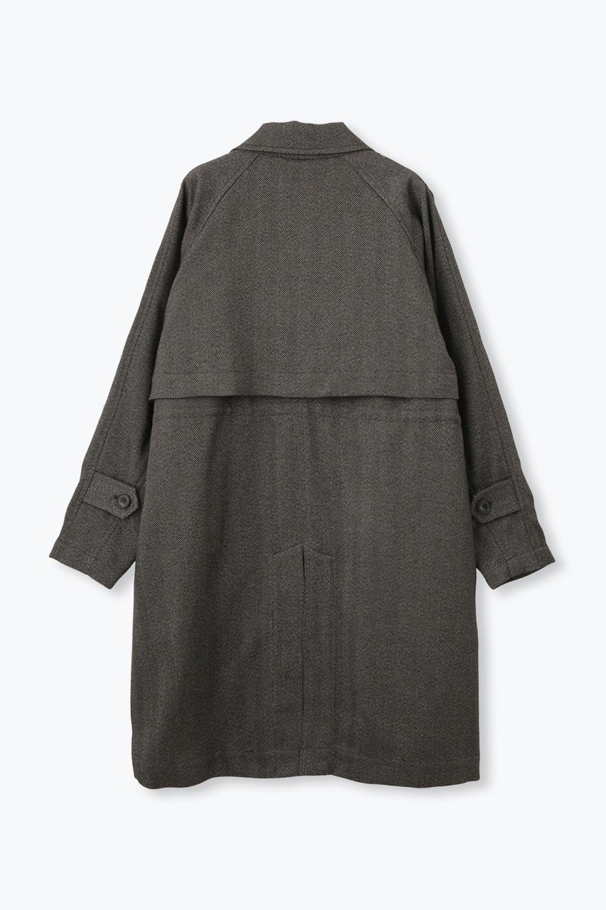 【レリル/lelill】のTECH BALMACAAN COAT/バルマカーンコート 人気、トレンドファッション・服の通販 founy(ファニー) 　ファッション　Fashion　レディースファッション　Fashion for Women　アウター　Coat / Outerwear Collection　コート・ロングコート・ピーコート　Long Coats, Peacoats & More　クラシック　Classic, Timeless Style　ツイード　Twill, Twill Weave　ドローコード　Drawcord, Drawstring Cord　ミドル　Middle Length, Mid Height　ロング　Long, Long-Length　洗える　Machine Washable　軽量　Lightweight, Ultra Light　other-2|ID: prp329100004895204 ipo3291000000036595339