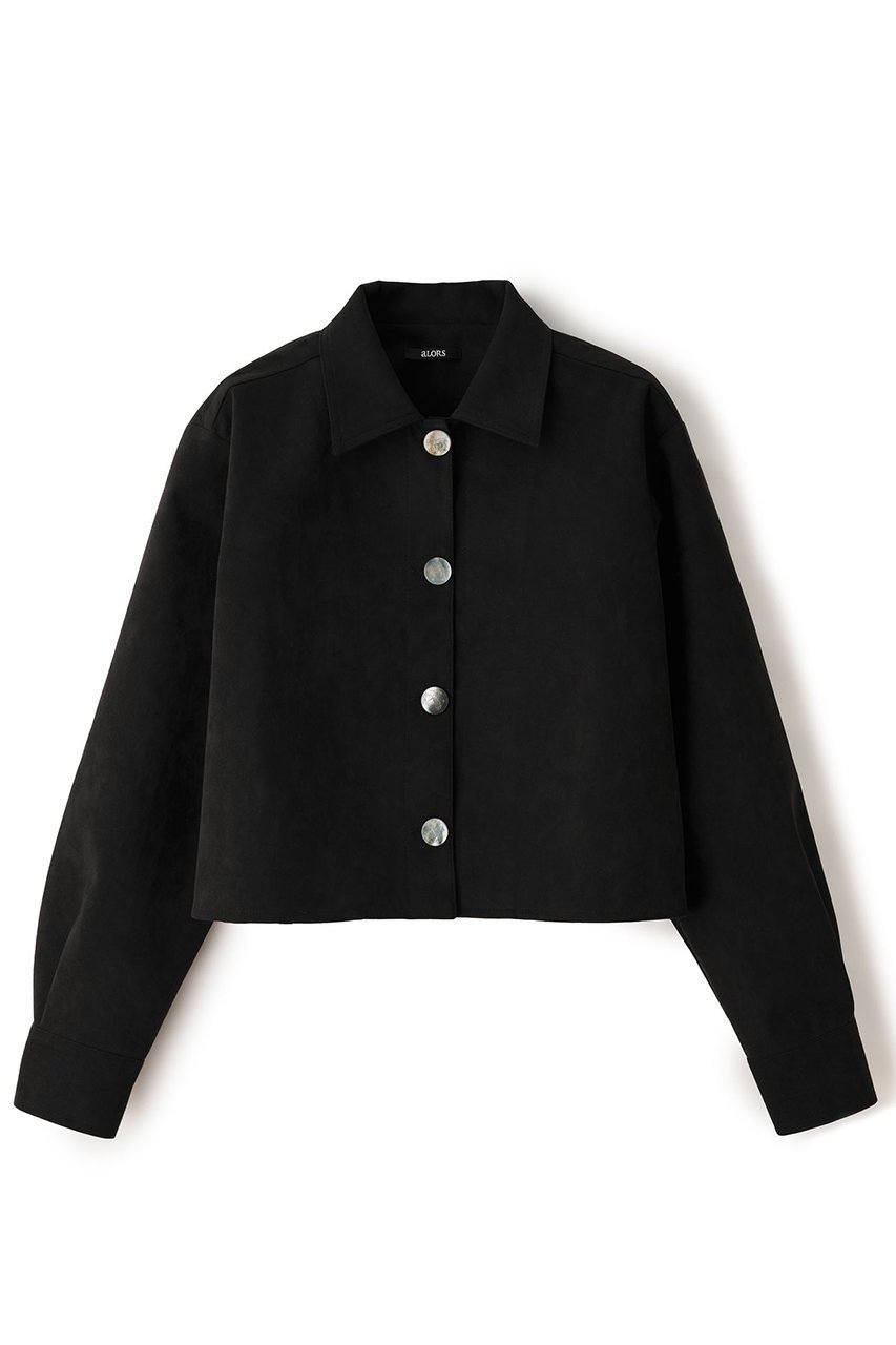 【アロー/aLORS】のVeste courte en Alcantara Noir de Lune Artemis ジャケット インテリア・キッズ・メンズ・レディースファッション・服の通販 founy(ファウニー) 　ファッション　Fashion　レディースファッション　Fashion for Women　アウター　Coat / Outerwear Collection　レディースジャケット・軽アウター　Jackets　イタリア　Italy　コンパクト　Compact, Small Size　ジャケット　Jacket, Outerwear　スリーブ　Sleeve, Long Sleeve / Short Sleeve　ドロップ　Drop Shoulder, Dropped Style　バランス　Balance, Style Balance　リュクス　Luxury, Elegant, High-End, Chic　エレガント 上品　Elegant　ブラック|ID: prp329100004895205 ipo3291000000036595347