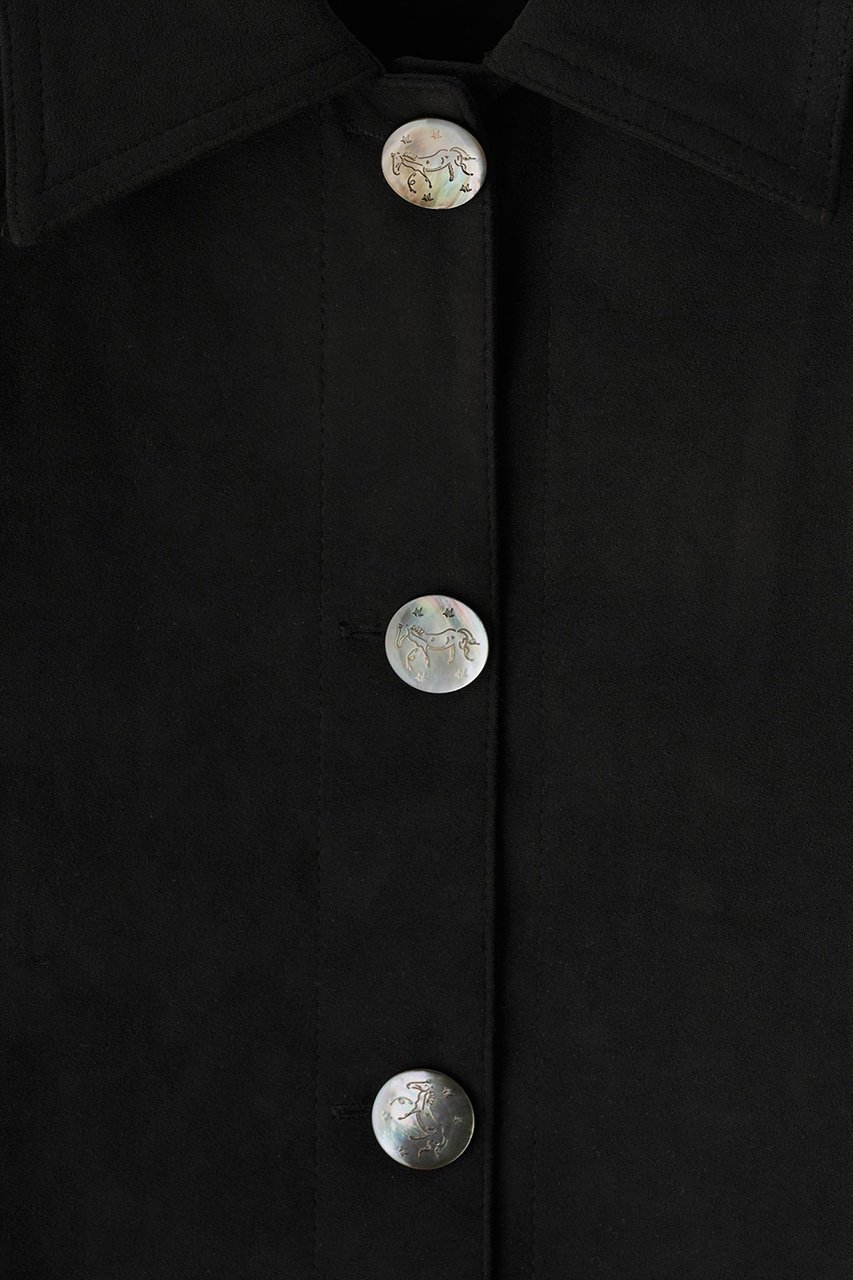 【アロー/aLORS】のVeste courte en Alcantara Noir de Lune Artemis ジャケット 大人の最旬トレンドファッション＆コーディネート founy(ファウニー) 　ファッション　Fashion　レディースファッション　Fashion for Women　アウター　Coat / Outerwear Collection　レディースジャケット・軽アウター　Jackets　イタリア　Italy　コンパクト　Compact, Small Size　ジャケット　Jacket, Outerwear　スリーブ　Sleeve, Long Sleeve / Short Sleeve　ドロップ　Drop Shoulder, Dropped Style　バランス　Balance, Style Balance　リュクス　Luxury, Elegant, High-End, Chic　エレガント 上品　Elegant　other-6|ID: prp329100004895205 ipo3291000000036595352