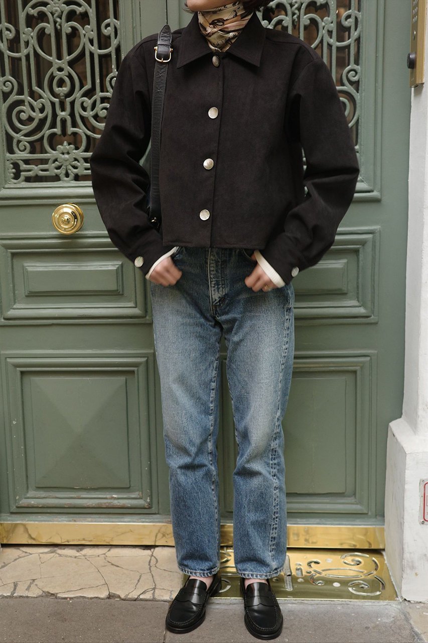 【アロー/aLORS】のVeste courte en Alcantara Noir de Lune Artemis ジャケット 大人の最旬トレンドファッション＆コーディネート founy(ファウニー) 　ファッション　Fashion　レディースファッション　Fashion for Women　アウター　Coat / Outerwear Collection　レディースジャケット・軽アウター　Jackets　イタリア　Italy　コンパクト　Compact, Small Size　ジャケット　Jacket, Outerwear　スリーブ　Sleeve, Long Sleeve / Short Sleeve　ドロップ　Drop Shoulder, Dropped Style　バランス　Balance, Style Balance　リュクス　Luxury, Elegant, High-End, Chic　エレガント 上品　Elegant　other-8|ID: prp329100004895205 ipo3291000000036595354