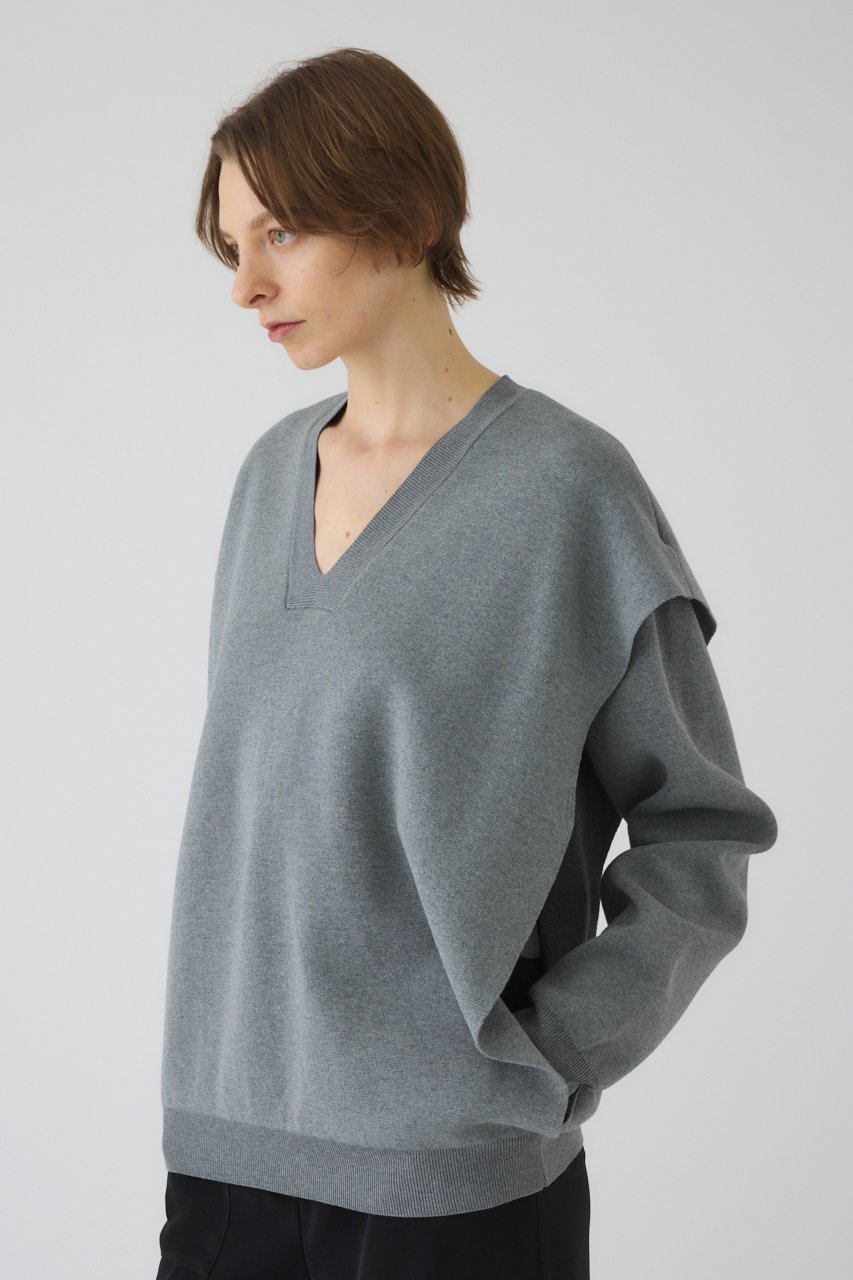 【リムアーク/RIM.ARK】のSide open oversized knit PO/プルオーバー 大人の最旬トレンドファッション＆コーディネート founy(ファウニー) 　ファッション　Fashion　レディースファッション　Fashion for Women　トップス・カットソー　Cut & Sew Tops　ニット　Knit Tops & Sweaters　カジュアルプルオーバー・ニットトップス　Pullovers & Knit Tops / Casual Pullovers　インナー　Innerwear　スマート　Smart, Elegant　バランス　Balance, Style Balance　ベスト　Vest, Waistcoat　ワイド　Wide, Wide Fit　冬　Winter / This Winter　春　Spring　other-2|ID: prp329100004895223 ipo3291000000036595502