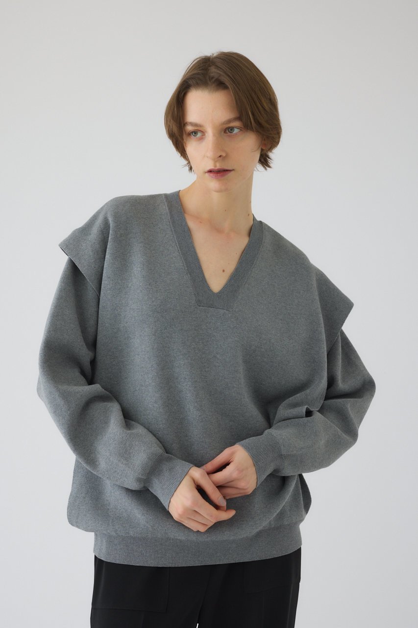 【リムアーク/RIM.ARK】のSide open oversized knit PO/プルオーバー 大人の最旬トレンドファッション＆コーディネート founy(ファウニー) 　ファッション　Fashion　レディースファッション　Fashion for Women　トップス・カットソー　Cut & Sew Tops　ニット　Knit Tops & Sweaters　カジュアルプルオーバー・ニットトップス　Pullovers & Knit Tops / Casual Pullovers　インナー　Innerwear　スマート　Smart, Elegant　バランス　Balance, Style Balance　ベスト　Vest, Waistcoat　ワイド　Wide, Wide Fit　冬　Winter / This Winter　春　Spring　other-8|ID: prp329100004895223 ipo3291000000036595508