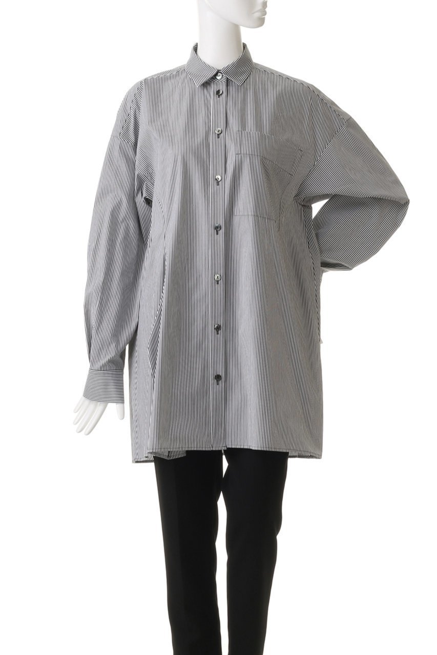 【ナゴンスタンス/nagonstans】のover flare shirt 人気、トレンドファッション・服の通販 founy(ファニー) ファッション Fashion レディースファッション Fashion for Women トップス・カットソー Cut & Sew Tops シャツ・ブラウス・オフィスカジュアル Elegant Blouses & Button-Ups アシンメトリー Asymmetrical Style ストライプ Stripe, Striped Pattern スリーブ Sleeve, Long Sleeve / Short Sleeve タイプライター Typewriter Fabric, Crisp Cotton フォルム Silhouette, Form フレア Flare, Flared ロング Long, Long-Length other-2|ID: prp329100004895232 ipo3291000000036595576