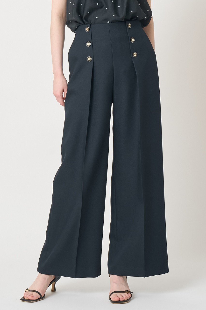 【アナイ/ANAYI】のブライトツイルタックセーラーパンツ 人気、トレンドファッション・服の通販 founy(ファニー) 　ファッション　Fashion　レディースファッション　Fashion for Women　パンツ　Pants & Trousers　おすすめ　Recommended / Our Picks　センター　Center, Center Line　ツイル　Twist, Twisted Detail　バランス　Balance, Style Balance　マニッシュ　Mannish, Boyish　ワイド　Wide, Wide Fit　新作・新入荷　New Arrivals / New In　other-4|ID: prp329100004895236 ipo3291000000036595616