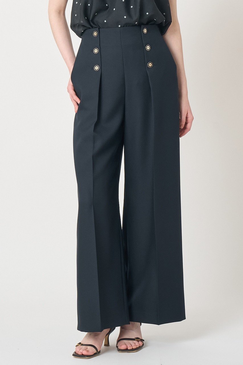 【アナイ/ANAYI】のブライトツイルタックセーラーパンツ 人気、トレンドファッション・服の通販 founy(ファニー) 　ファッション　Fashion　レディースファッション　Fashion for Women　パンツ　Pants & Trousers　おすすめ　Recommended / Our Picks　センター　Center, Center Line　ツイル　Twist, Twisted Detail　バランス　Balance, Style Balance　マニッシュ　Mannish, Boyish　ワイド　Wide, Wide Fit　新作・新入荷　New Arrivals / New In　other-8|ID: prp329100004895236 ipo3291000000036595620