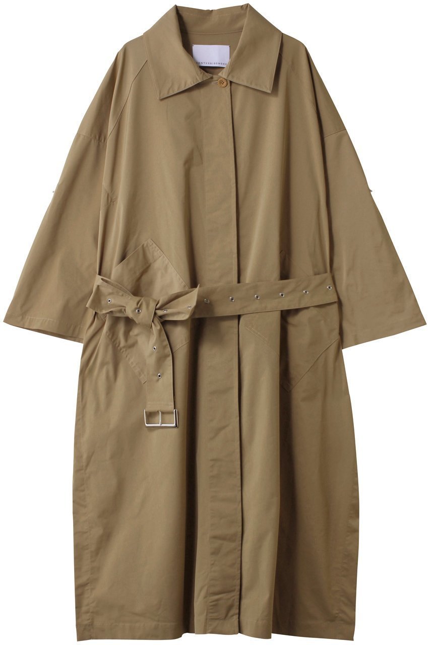 【コグ ザビッグスモーク/COGTHEBIGSMOKE】の49 HOLLY COAT インテリア・キッズ・メンズ・レディースファッション・服の通販 founy(ファニー) 　ファッション　Fashion　レディースファッション　Fashion for Women　アウター　Coat / Outerwear Collection　コート・ロングコート・ピーコート　Long Coats, Peacoats & More　クール　Cool, Chic　シンプル　Simple, Minimal　ストレッチ　Stretch, Stretchy Fabric　スリット　Slit, Slit Detail　ドレス　Dress, One-Piece　パッチ　Patch, Appliqué　フォルム　Silhouette, Form　ポケット　Pocket, Pocket Detail　ロング　Long, Long-Length　半袖　Short Sleeve, Half Sleeve　夏　Summer　キャラメル|ID: prp329100004895247 ipo3291000000036595720